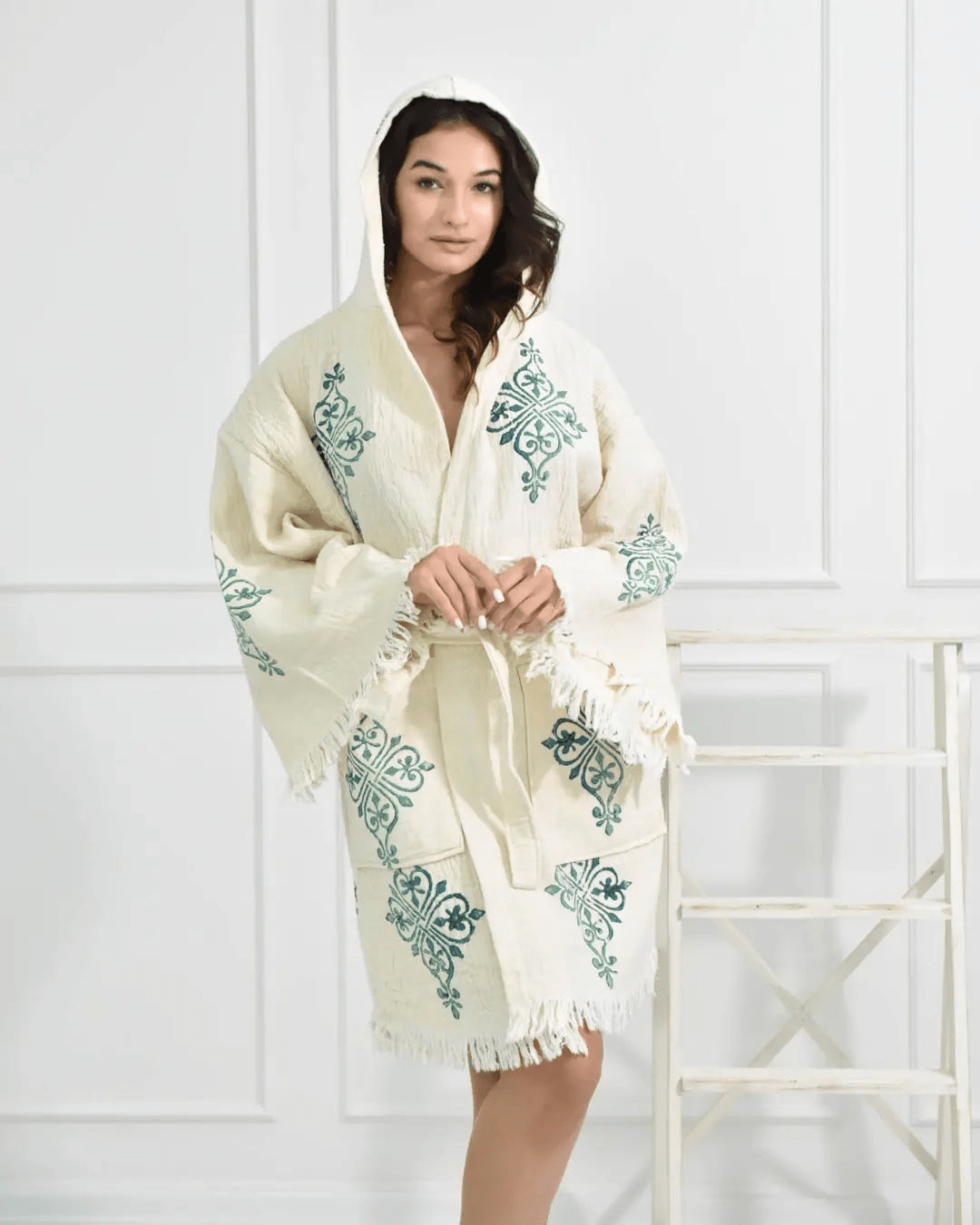 🕰️ Vintage Chic 2 - PUER AETERNUS Luxe Organische Katoenen Kimono & Badjas ✨