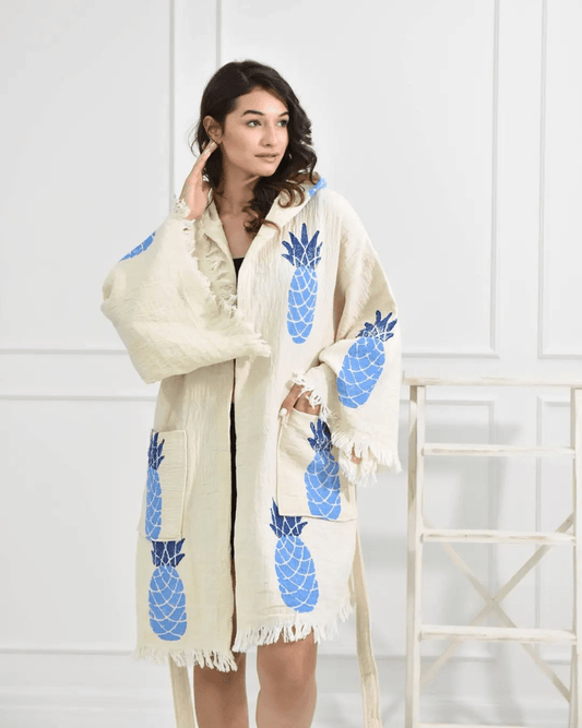 🌬️ Tropical Wind - PUER AETERNUS Luxe Organische Katoenen Kimono & Badjas ✨