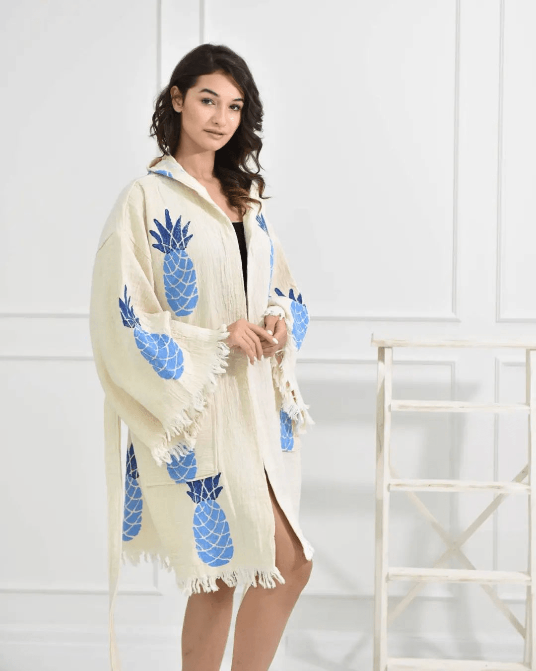 🌬️ Tropical Wind - PUER AETERNUS Luxe Organische Katoenen Kimono & Badjas ✨